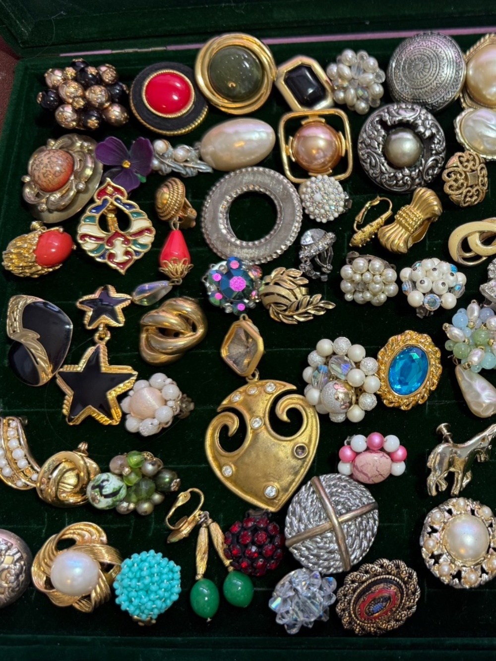 80+ pc Orphan Clip Earrings LOT